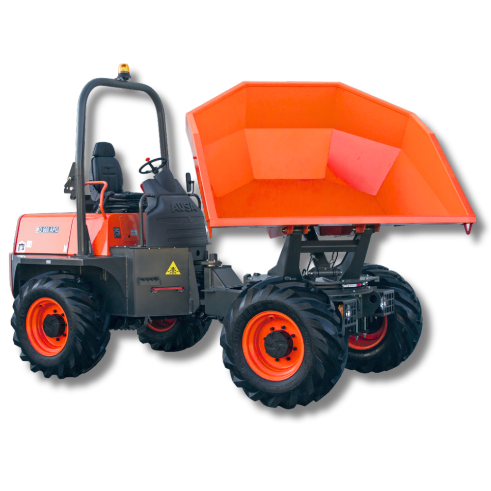 dumper thermique gyrabenne sur pneus - CU 2 000 kg
