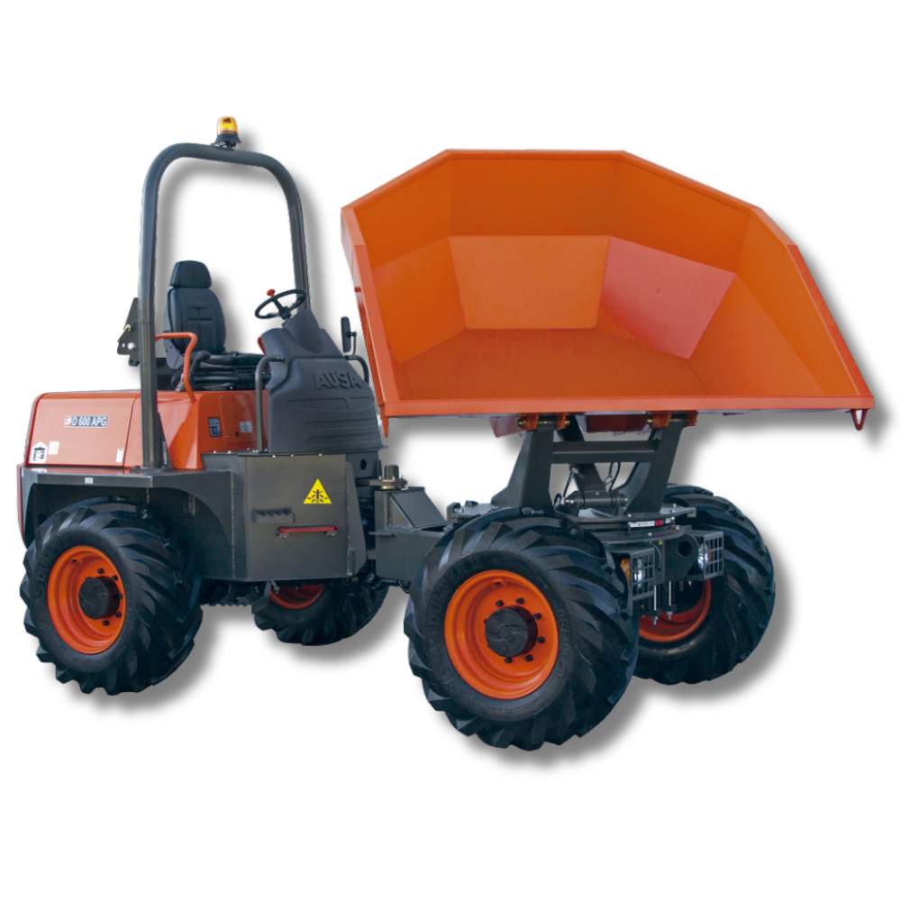 Dumper thermique gyrabenne sur pneus - CU 6000 kg